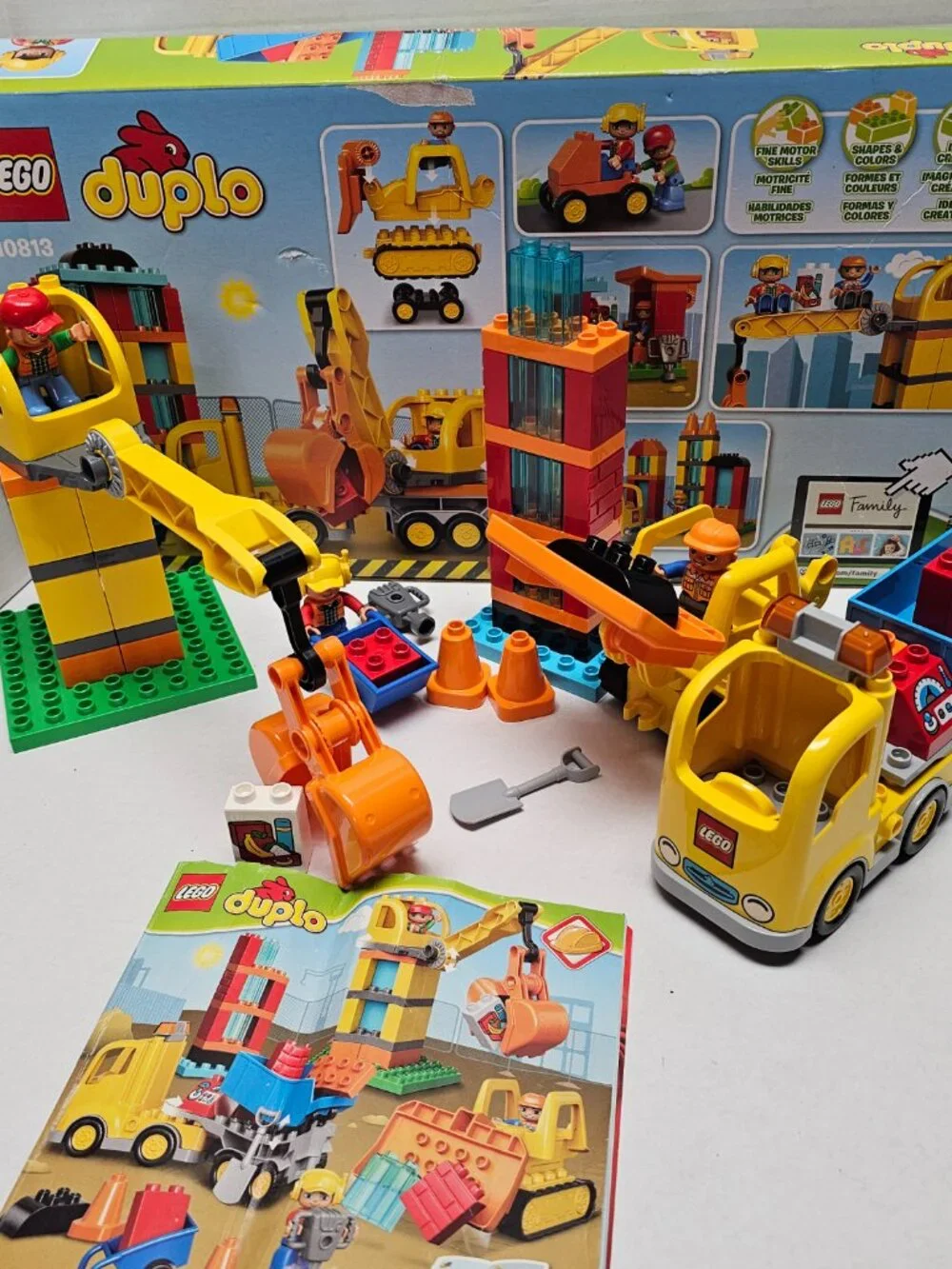 Lego Duplo Town Big Construction Site Boy Girl Toddler 10813 Huge Set +